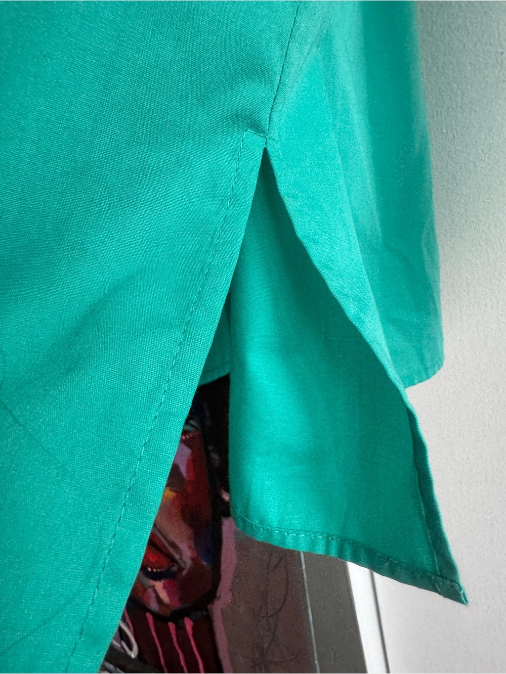 Vintage Bob Mackie Wearable Art Teal Western Ribbon Shirt - XL - Picture 6 of 10